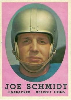 Joe Schmidt 1958 Topps #3 Sports Card