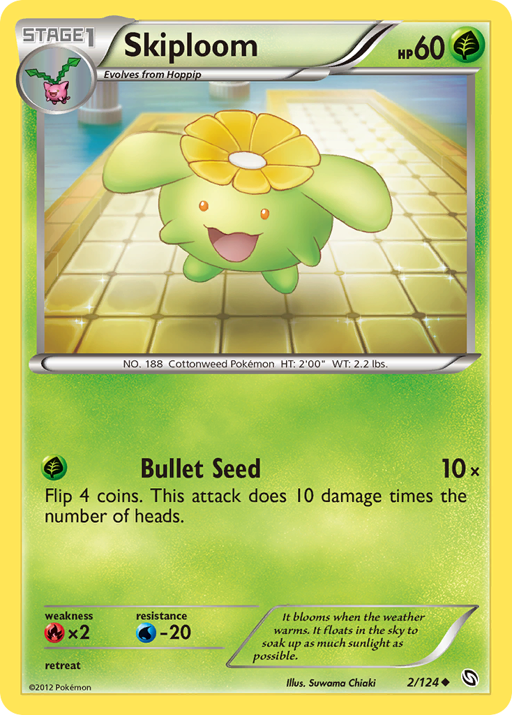 Skiploom (2/124) - Dragons Exalted Pokémon Card