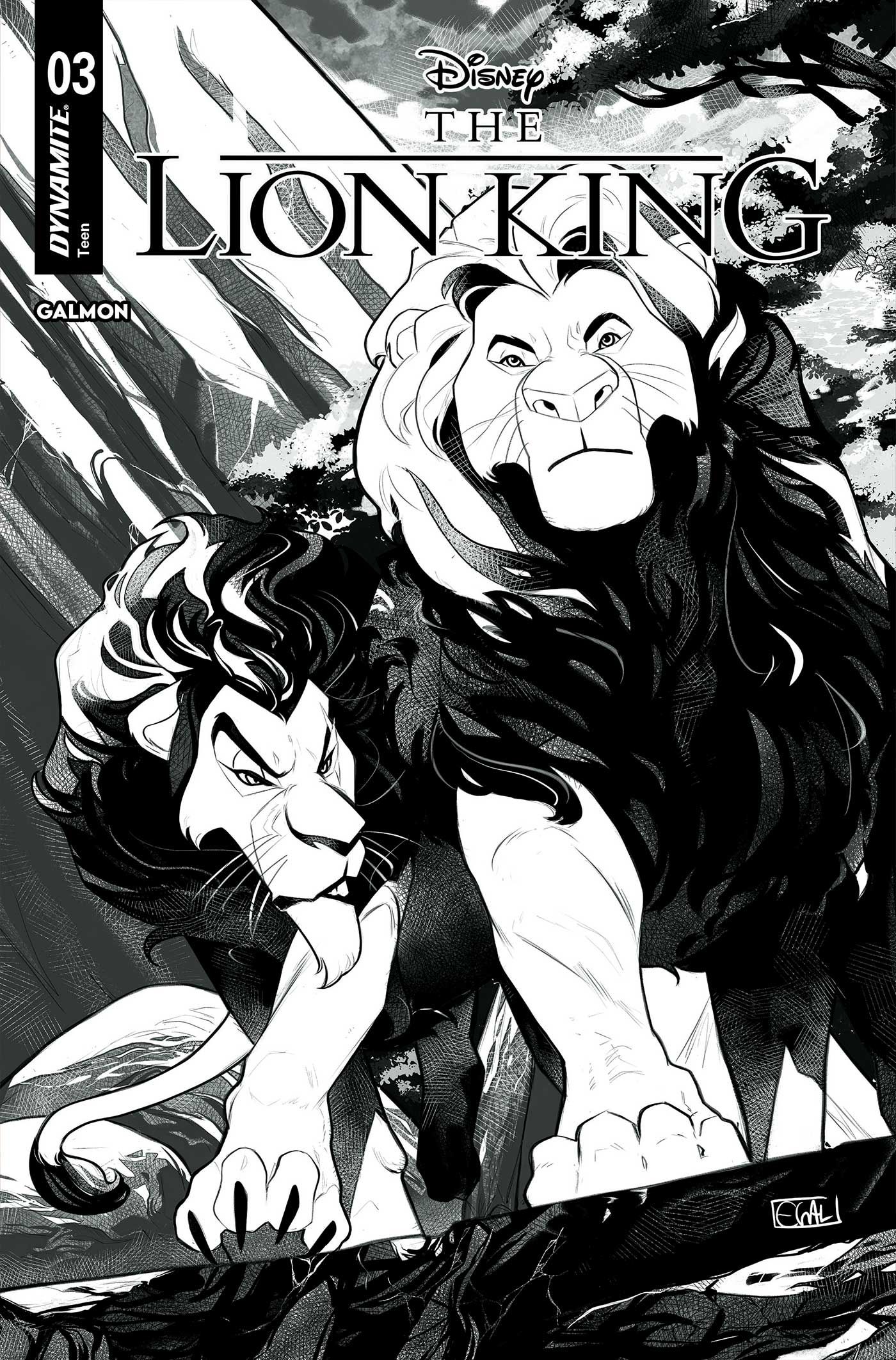 Lion King #3 (Cvr I Edwin Galmon Line Art Var) Comic