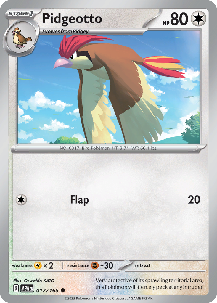 Pidgeotto (17/165) - 151 Pokémon Card