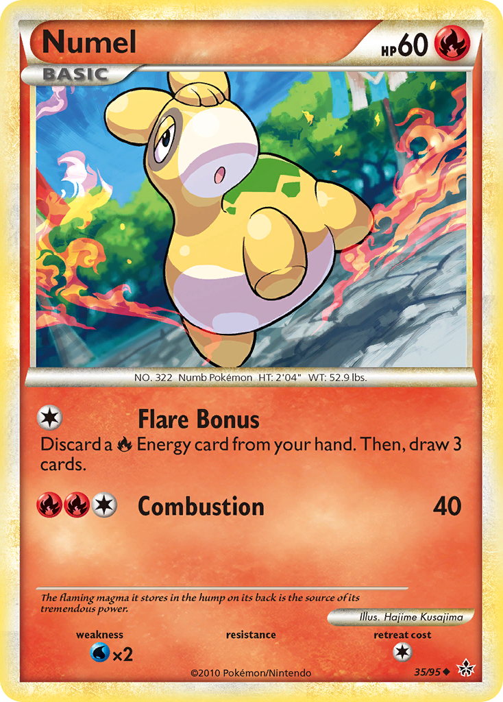 Numel (35/95) - HS—Unleashed Pokémon Card