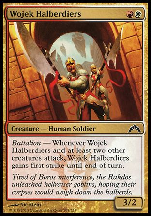 Wojek Halberdiers (Gatecrash) Trading Card