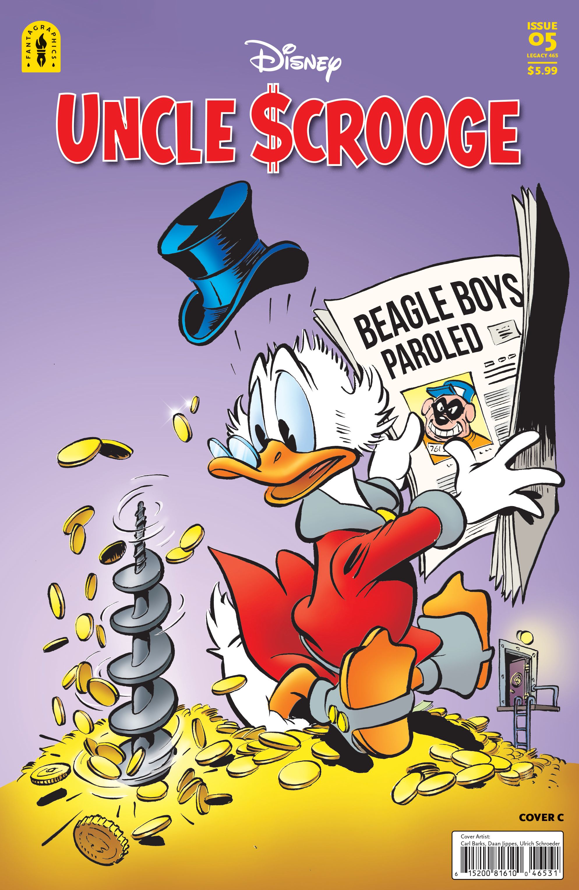 Uncle Scrooge #5 (Cvr C Inc 1:10 Carl Barks Daan Jippes Variant) Comic
