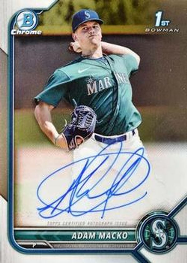 Adam Macko 2022 Bowman - Chrome Prospect Autographs Baseball #CPA-AM