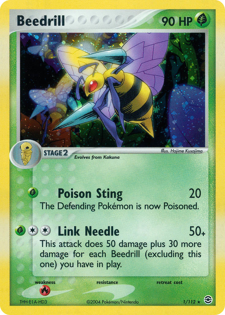 Beedrill (1/112) - FireRed & LeafGreen Pokémon Card