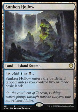 Sunken Hollow (Starter Commander Decks) Trading Card