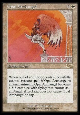 Opal Archangel (Urza's Saga) Trading Card