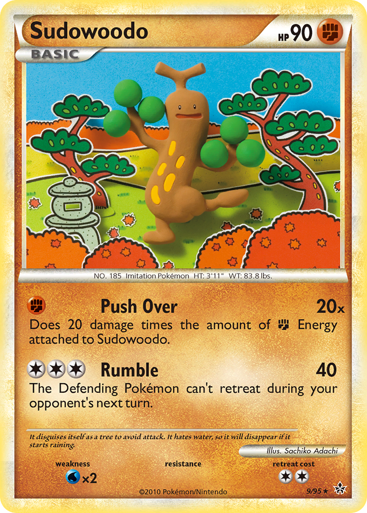 Sudowoodo (9/95) - HS—Unleashed Pokémon Card