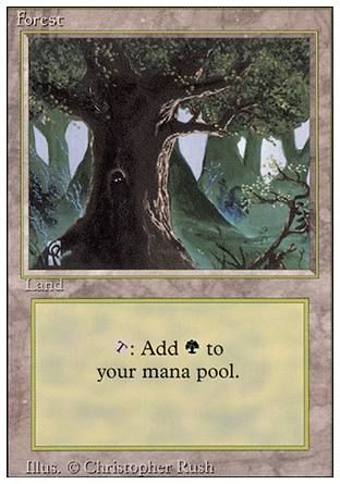 Forest (Revised Edition) (Eyes) Trading Card