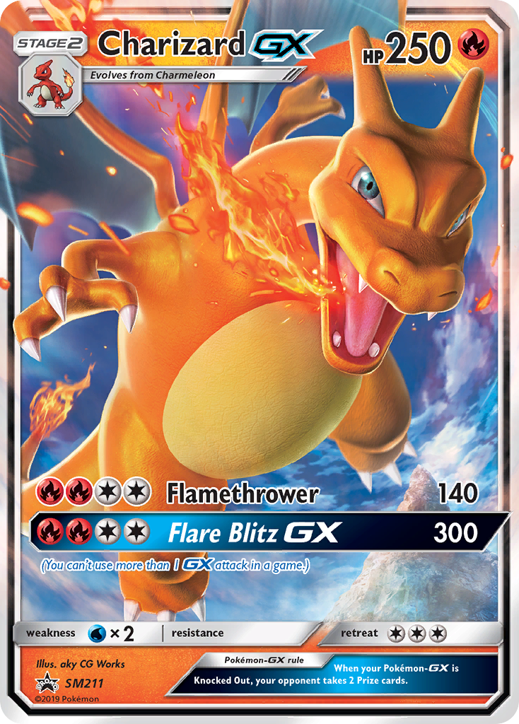 Charizard GX (SM211) - SM Black Star Promos