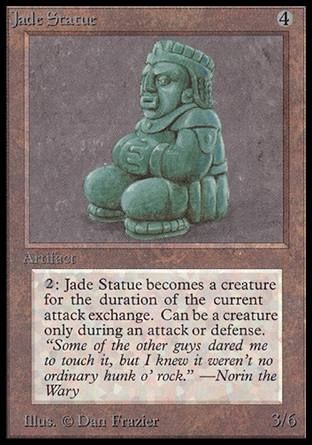 Jade Statue (Beta) Trading Card