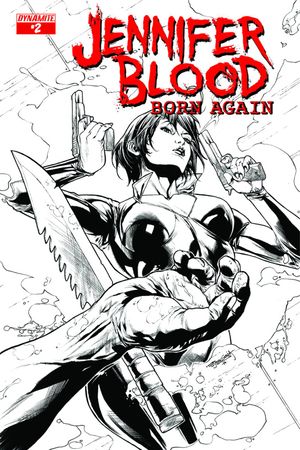 Jennifer Blood Born Again #2 (10 Copy Segovia B&w Incv)