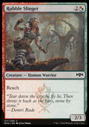 Rubble Slinger (Ravnica Allegiance) Trading Card