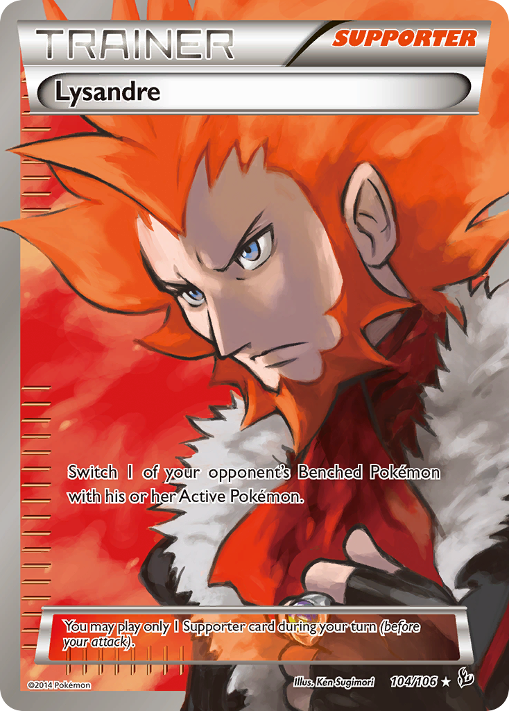 Lysandre (Trainer: Supporter) (104/106) - Flashfire Pokémon Card