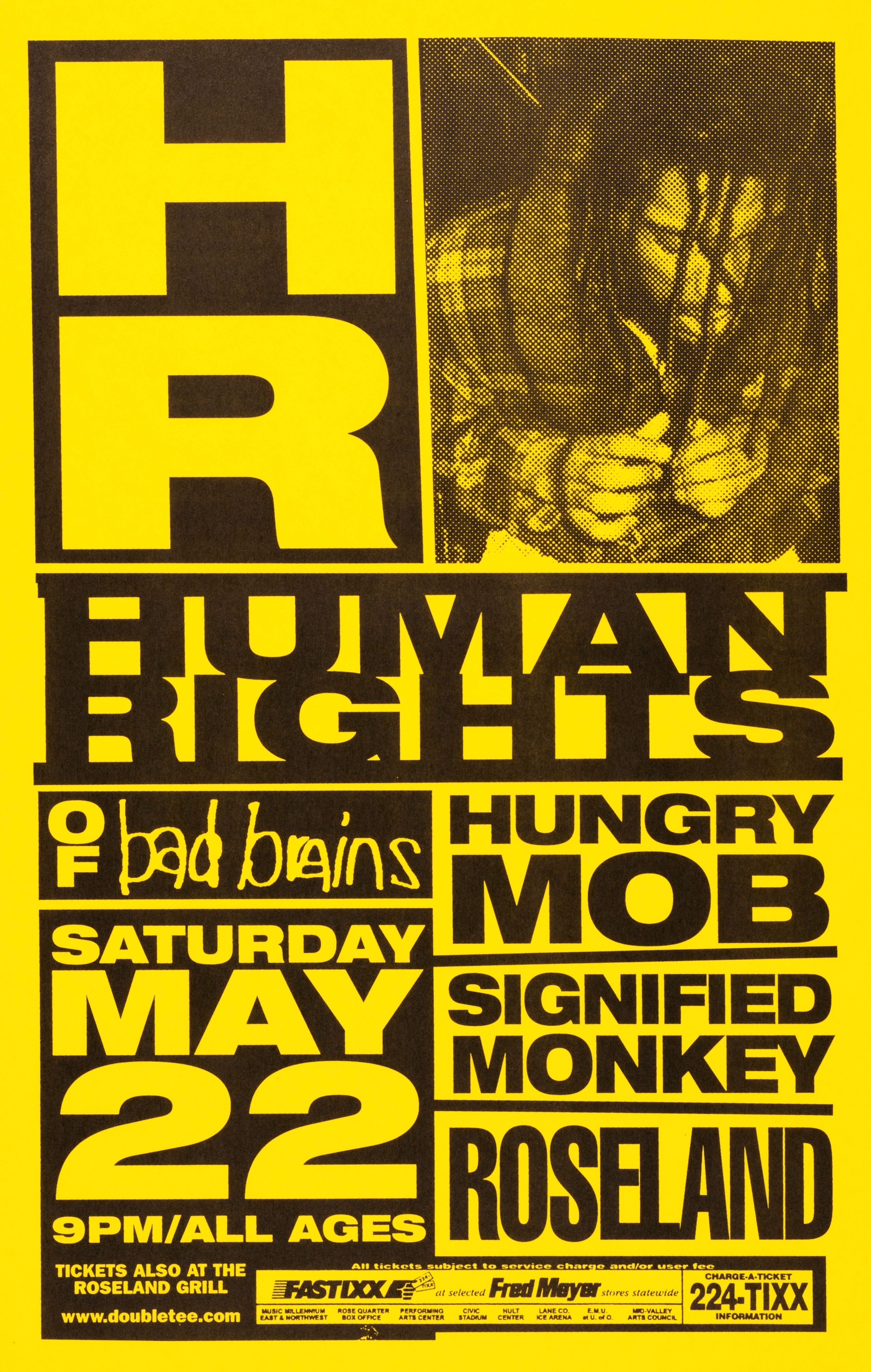 MXP-223.2 Hr (human Rights) 2004 Roseland Theater  May 22 Concert Poster