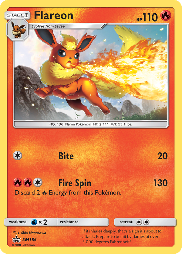 Flareon (SM186) - SM Black Star Promos