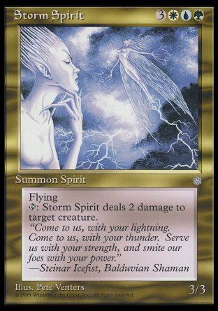 Storm Spirit (Ice Age) Trading Card