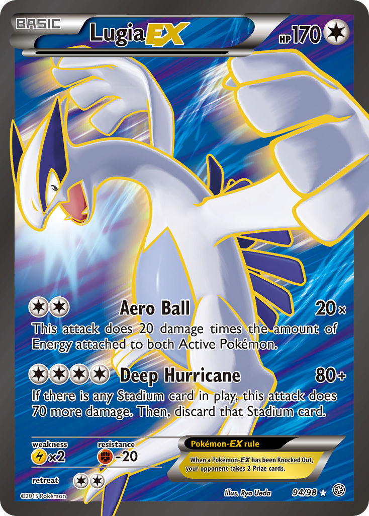 Lugia EX (94/98) - Ancient Origins Pokémon Card