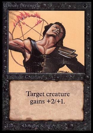 Unholy Strength (Alpha) Trading Card