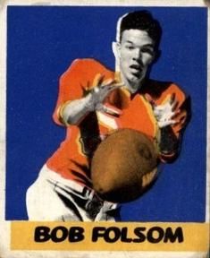 Bob Folsom 1948 Leaf Football #56 Sports Card