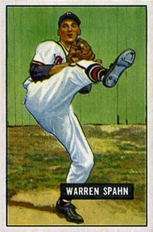 Warren Spahn 1951 Bowman #134