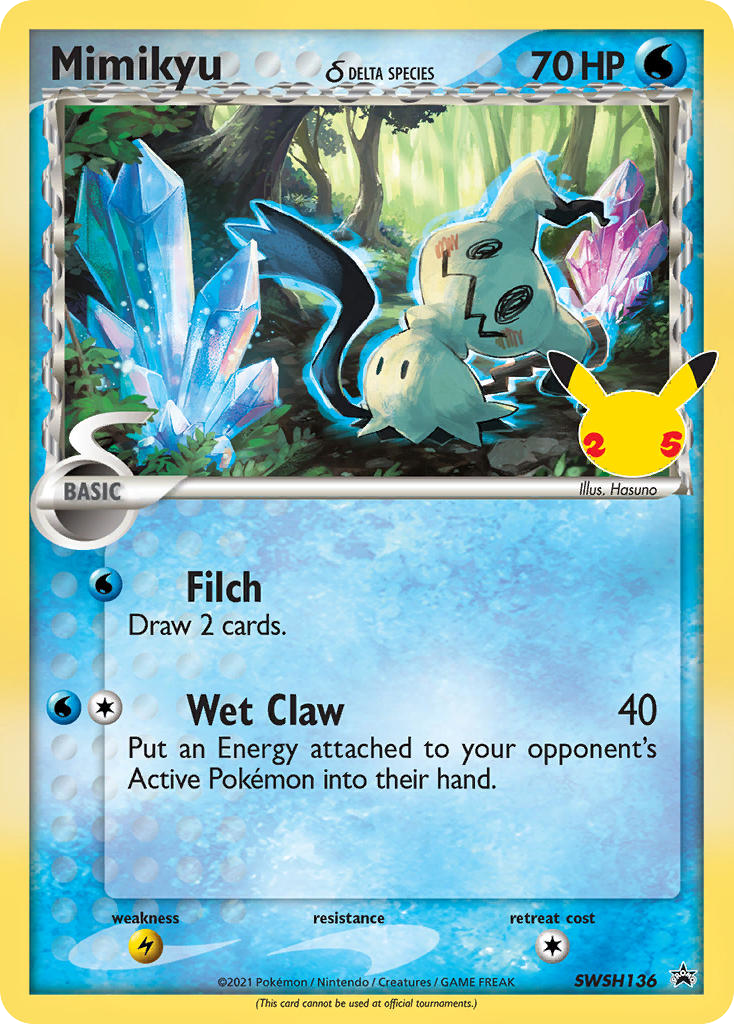 Mimikyu δ (SWSH136) - SWSH Black Star Promos Pokémon Card