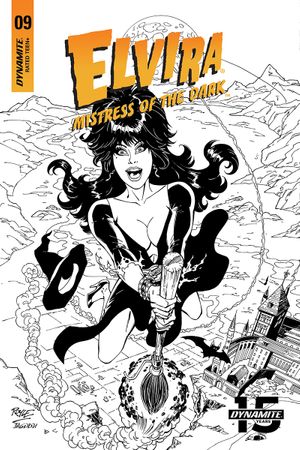 Elvira: Mistress of the Dark #9 (20 Copy Royle B&w Cover)