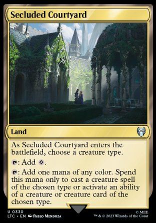 Secluded Courtyard (The Lord of the Rings Commander Decks) Trading Card