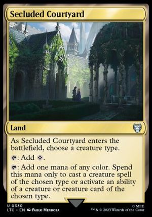 Secluded Courtyard (The Lord of the Rings Commander Decks)