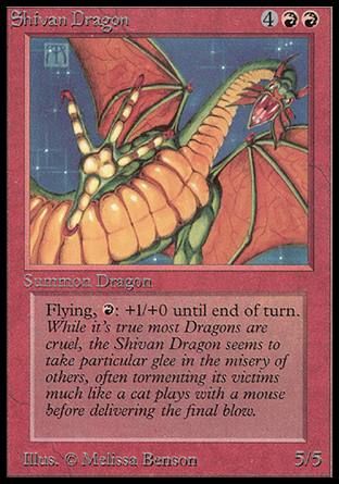 Shivan Dragon (Beta) Trading Card