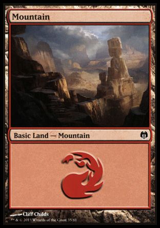 Mountain (Heroes vs. Monsters) Trading Card