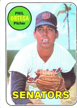 Phil Ortega 1969 Topps #406 Sports Card