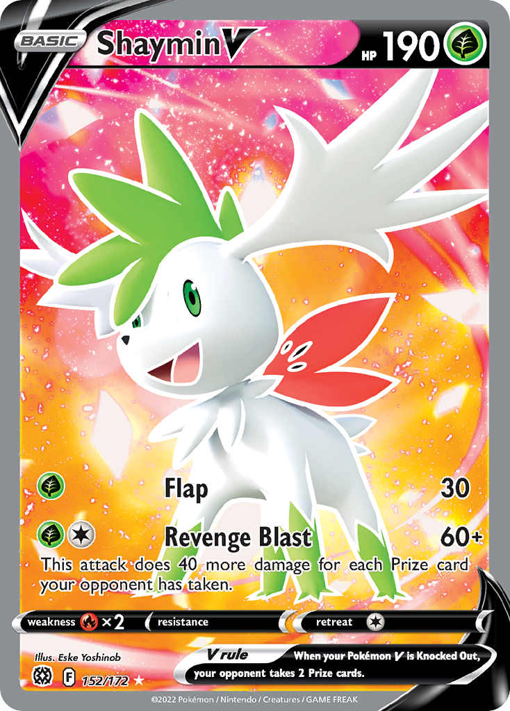 Shaymin V (152/172) - Brilliant Stars Pokémon Card