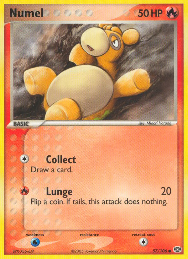 Numel (57/106) - Emerald Pokémon Card