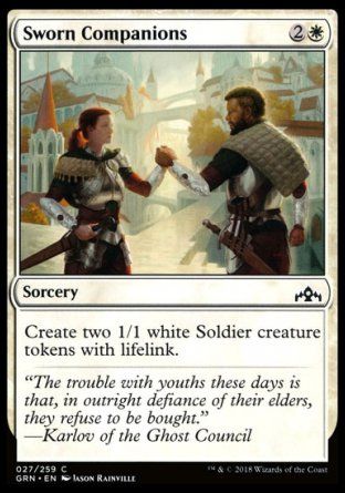 Sworn Companions (Guilds of Ravnica) Trading Card