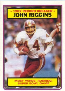 John Riggins 1983 Topps #8 Sports Card