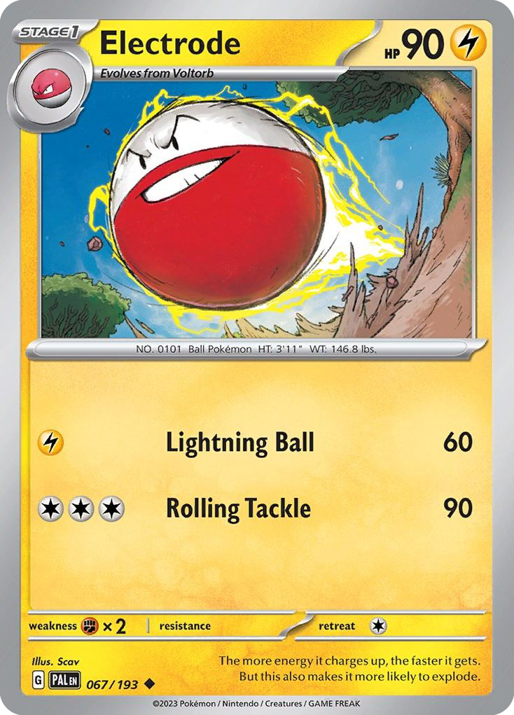 Electrode (67/193) - Paldea Evolved Pokémon Card