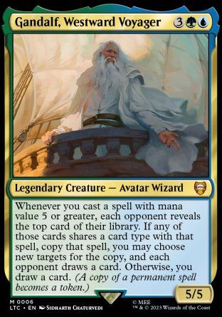 Gandalf, Westward Voyager (The Lord of the Rings Commander Decks) Trading Card