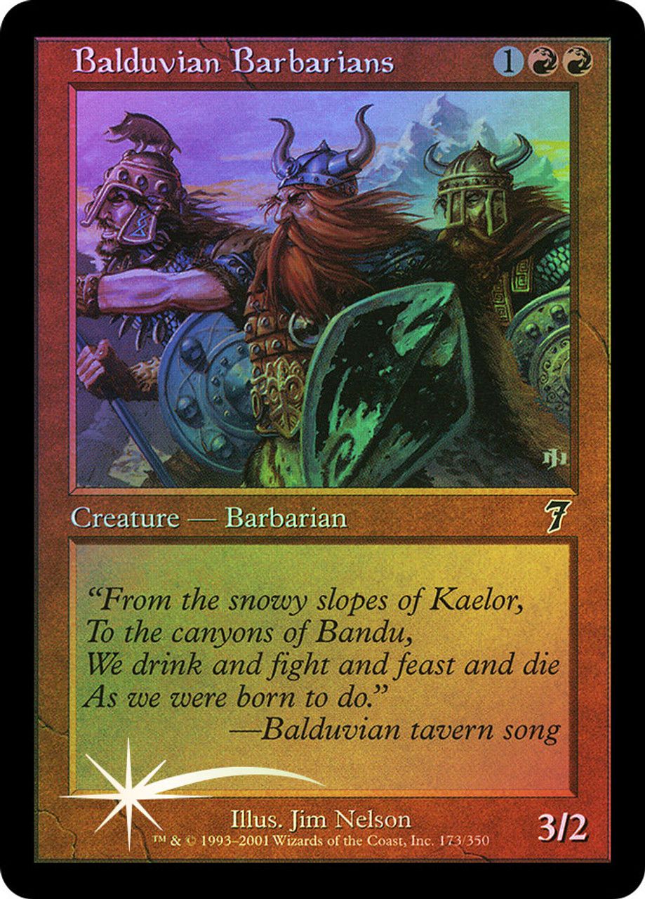 Balduvian Barbarians (7th Edition - Foil) Trading Card