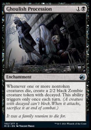 Ghoulish Procession (Innistrad: Midnight Hunt) Trading Card