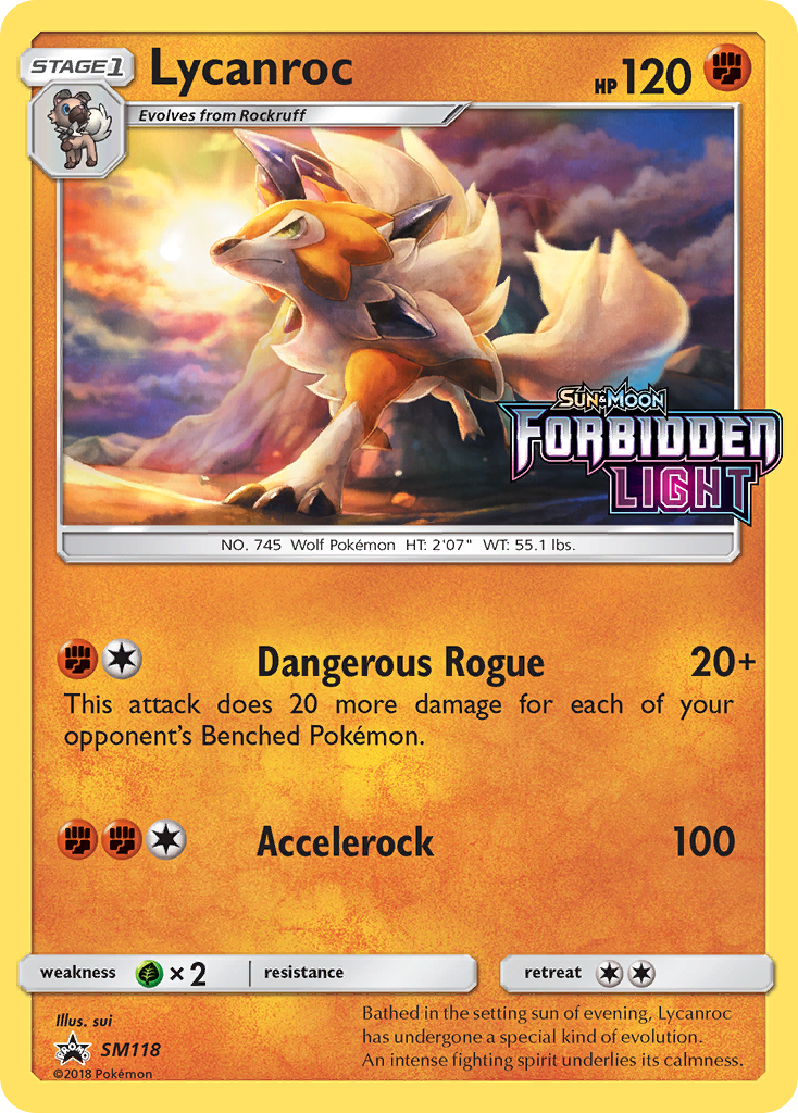 Lycanroc (SM118) - SM Black Star Promos Pokémon Card