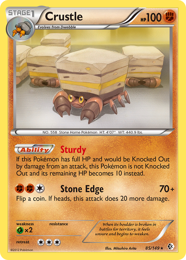 Crustle (85/149) - Boundaries Crossed Pokémon Card