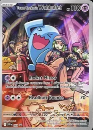 Team Rocket's Wobbuffet (203/182) - Destined Rivals Promo