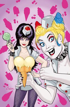Harley Quinn X Elvira #2 (Cvr S Inc 1:25 Amanda Conner Ice Cream Virgin Variant)