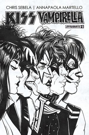 Kiss/Vampirella #5 (Cover E 10 Copy Idhe B&w Cover)