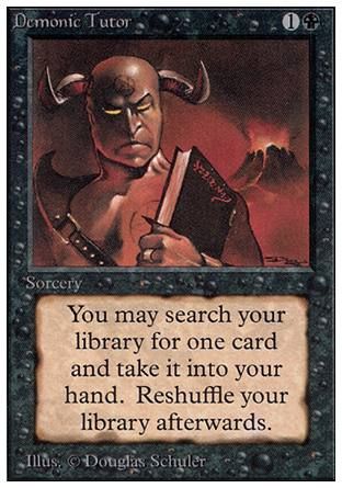 Demonic Tutor (Unlimited) Trading Card