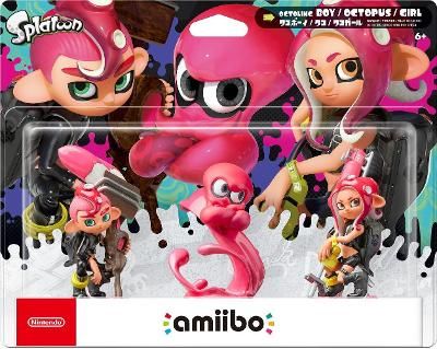 Octoling Boy / Octopus [Pink] / Girl 3 Pack [Splatoon Series] Video Game