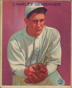 At Auction: 1933 Goudey #222 Charlie Gehringer.