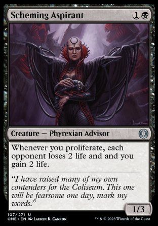 Scheming Aspirant (Phyrexia: All Will Be One) Trading Card