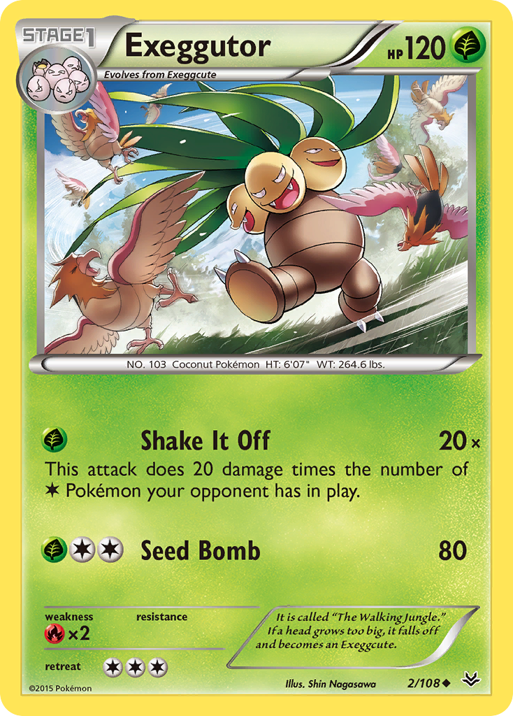 Exeggutor (2/108) - Roaring Skies Pokémon Card